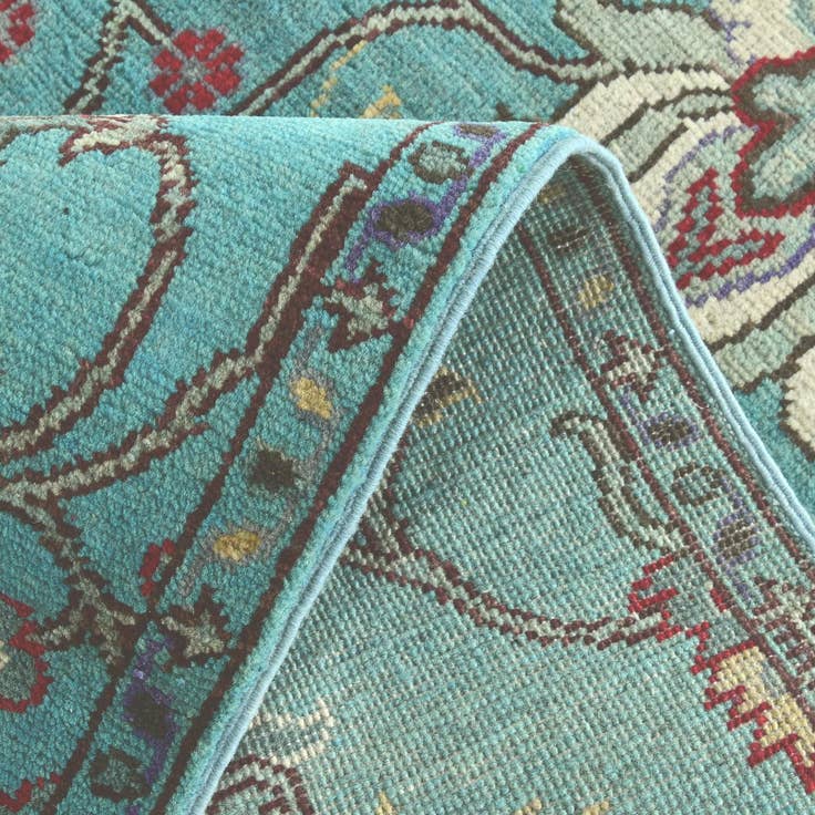 Detail image of 2' x 5' 8 Hand Knotted Kazak Runner Rug