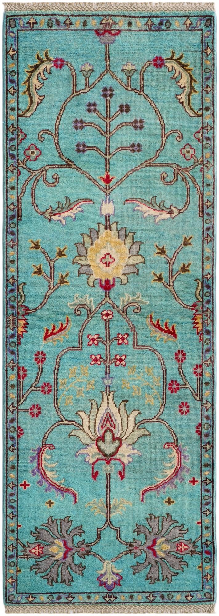 2' x 5' 8 Hand Knotted Kazak Runner Rug
