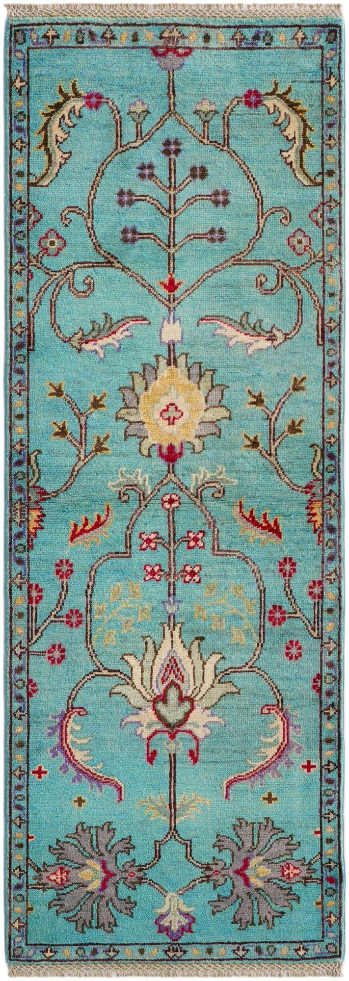 2' x 5' 8 Hand Knotted Kazak Runner Rug