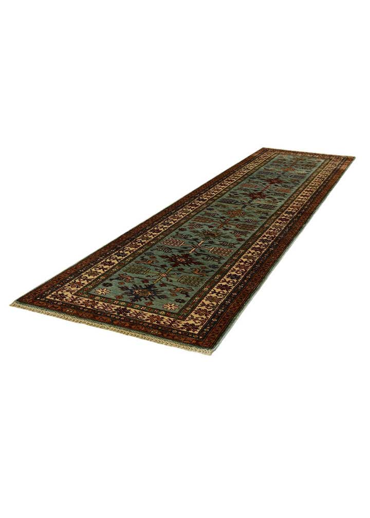 2' 8 x 11' Hand Knotted Kazak Runner Rug
