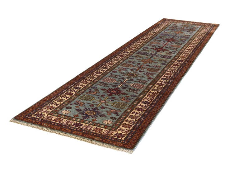Detail image of 2' 8 x 11' Hand Knotted Kazak Runner Rug