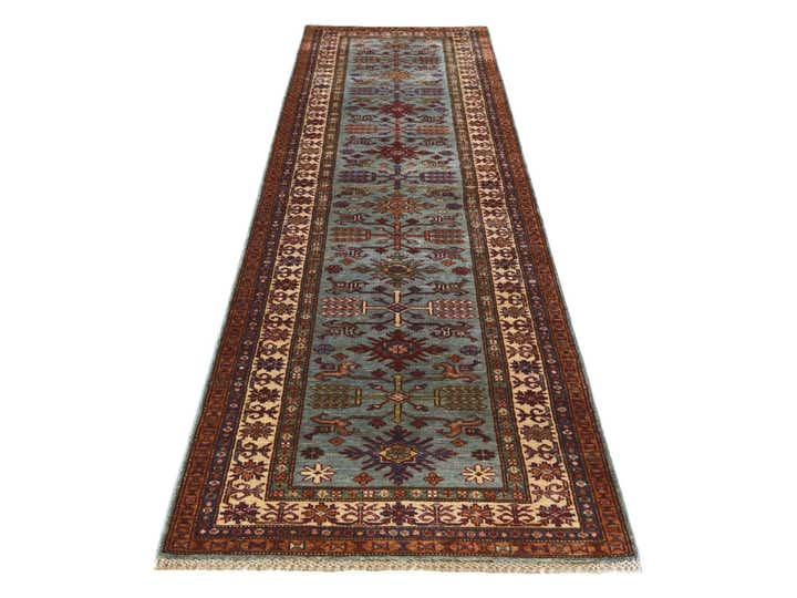 2' 8 x 11' Hand Knotted Kazak Runner Rug