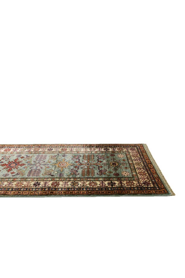 Detail image of 2' 8 x 11' Hand Knotted Kazak Runner Rug