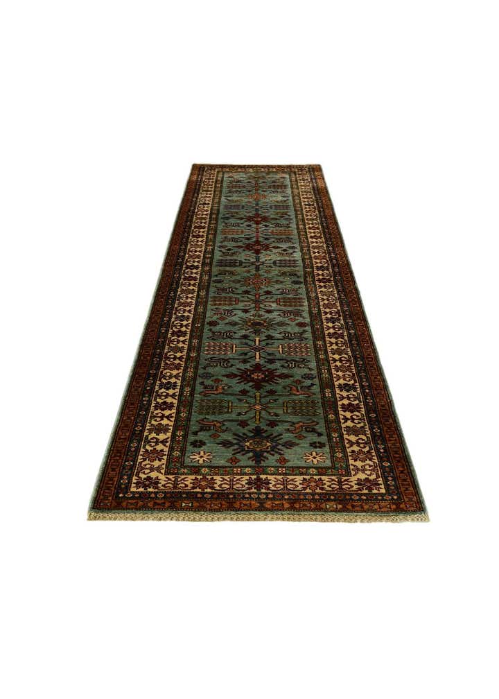 2' 8 x 11' Hand Knotted Kazak Runner Rug