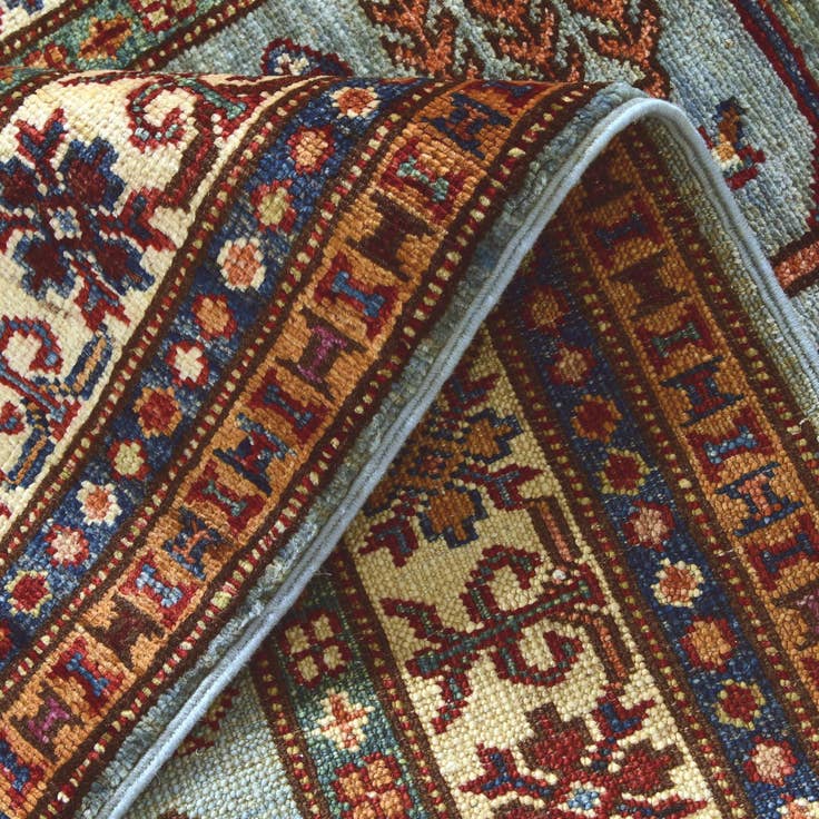 Detail image of 2' 8 x 11' Hand Knotted Kazak Runner Rug