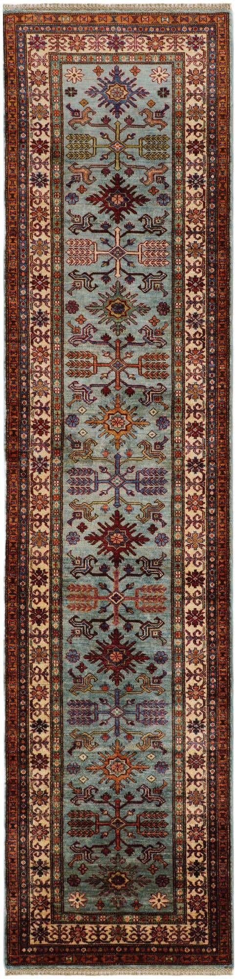 2' 8 x 11' Hand Knotted Kazak Runner Rug