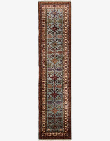 2' 8 x 11' Hand Knotted Kazak Runner Rug