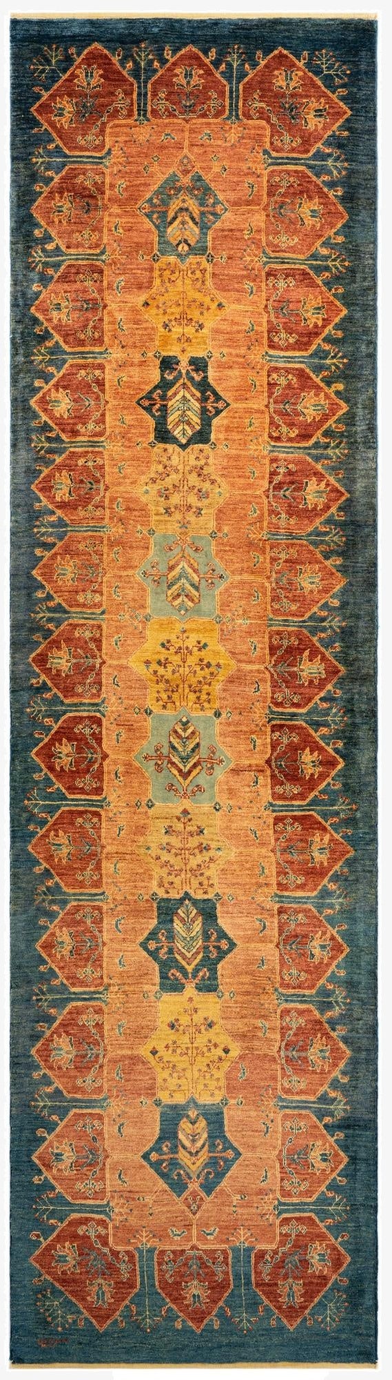 3' x 11' 3 Luribaft Wool Runner Rug