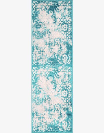 Turquoise Monaco Runner Rug