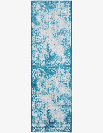 Turquoise Monaco Runner Rug