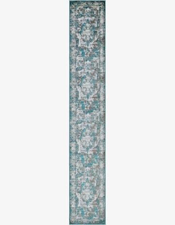 Turquoise Monte Carlo Runner Rug