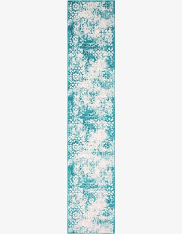 Turquoise Monte Carlo Runner Rug