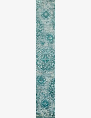Turquoise Monte Carlo Runner Rug