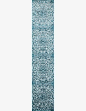 Turquoise Monte Carlo Runner Rug