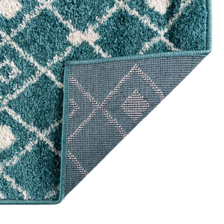 Detail image of 2' x 7' Moroccan Trellis Runner Rug