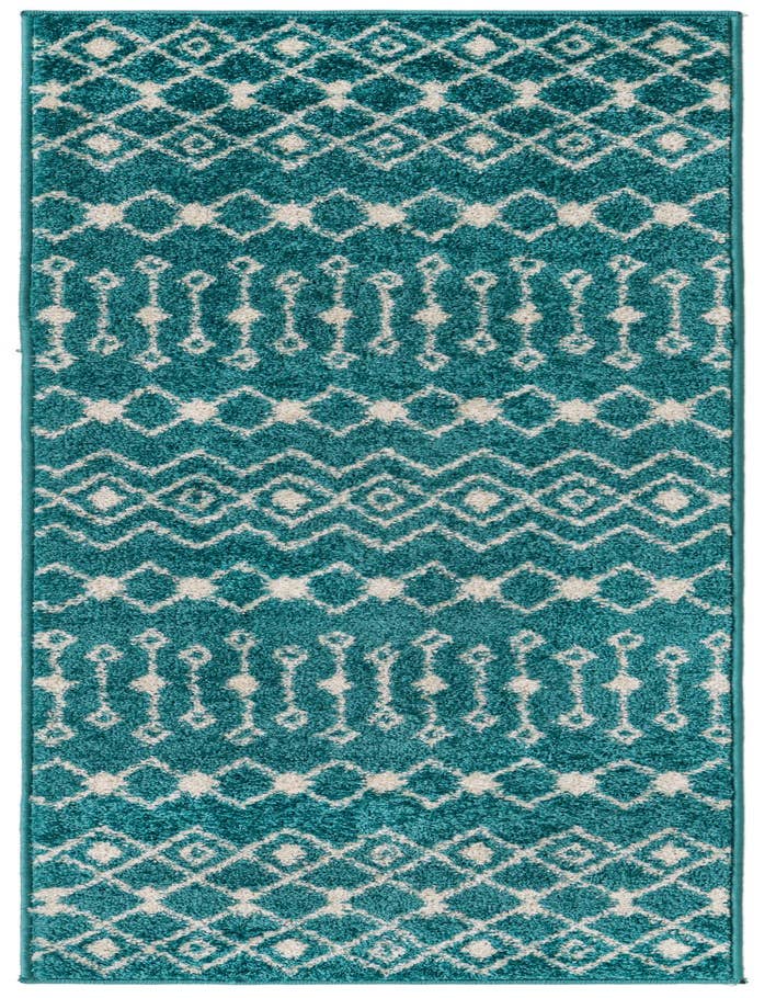 Detail image of 2' x 6' Moroccan Trellis Runner Rug