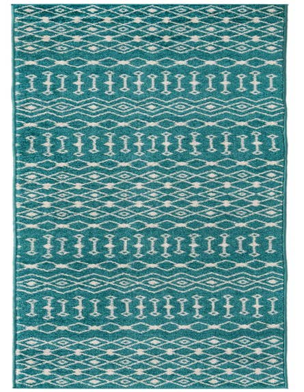 Detail image of 2' 7 x 12' Moroccan Trellis Runner Rug