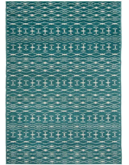 Detail image of 3' 3 x 16' 5 Moroccan Trellis Runner Rug