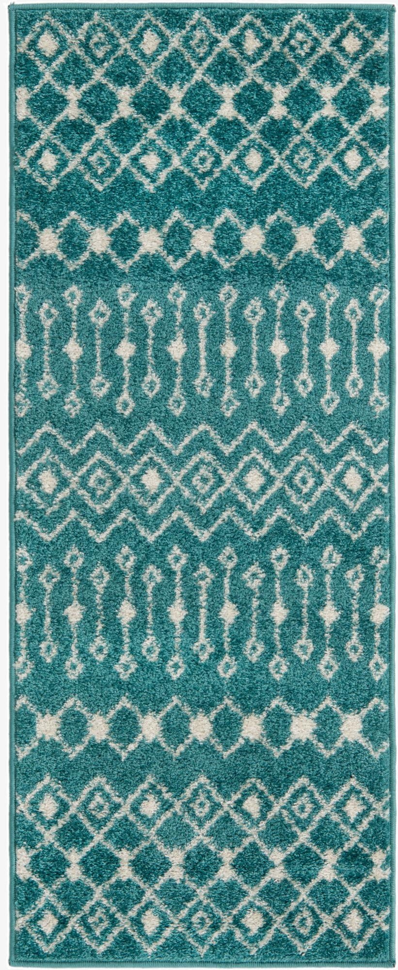 Primary image 2' x 5' Moroccan Trellis Runner Rug
