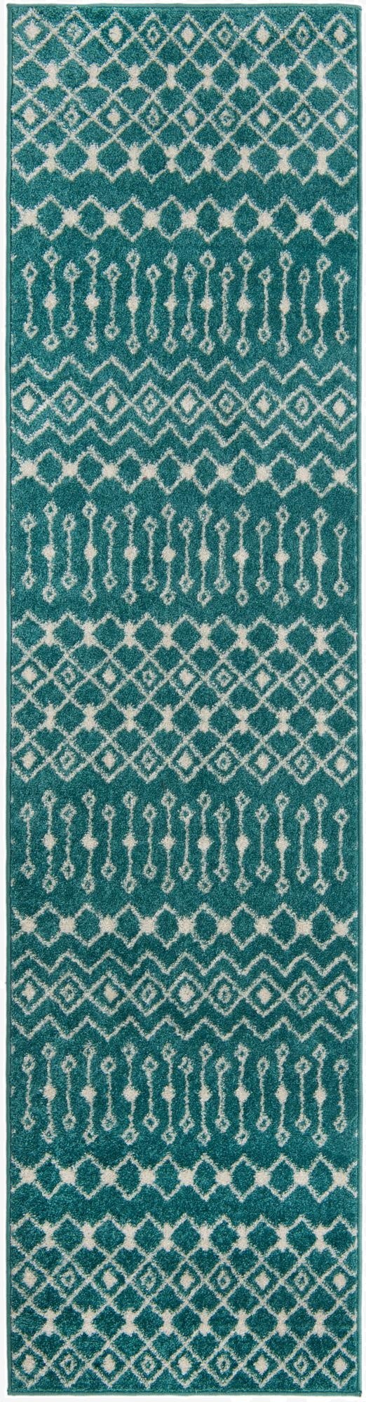 Primary image 2' 7 x 10' Moroccan Trellis Runner Rug