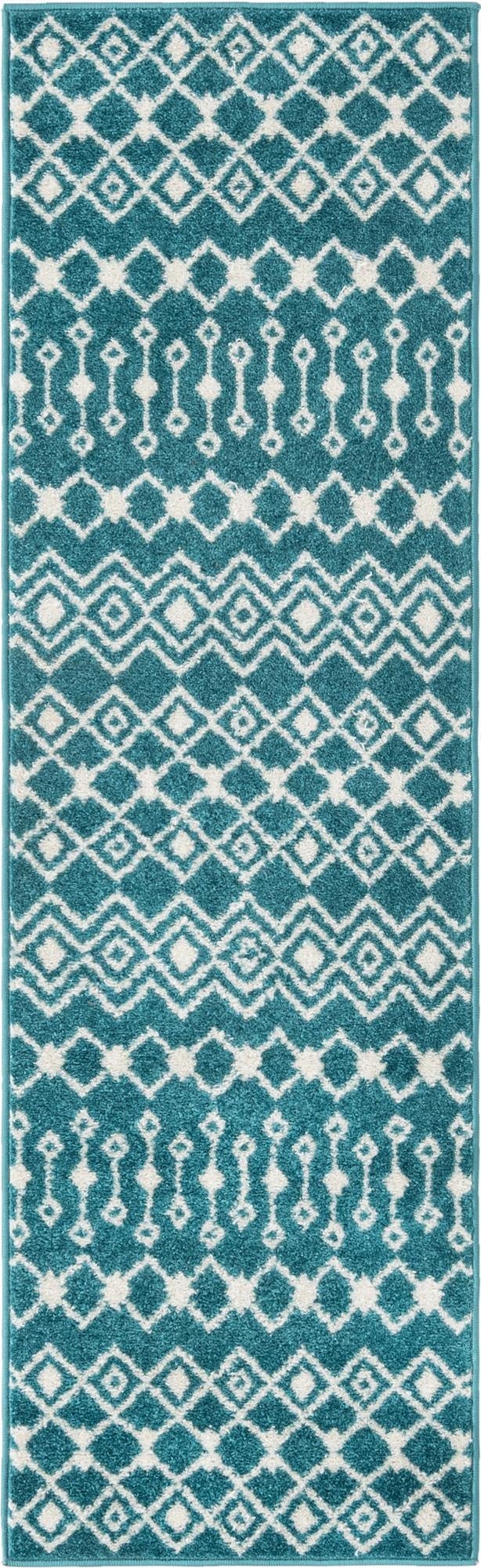 Primary image 2' x 7' Moroccan Trellis Runner Rug