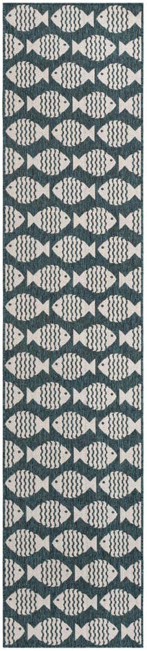 Detail image of 2' 7 x 12' Easy-Clean Coastal Indoor / Outdoor Runner Rug