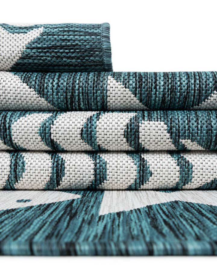 2' x 8' Easy-Clean Coastal Indoor / Outdoor Runner Rug