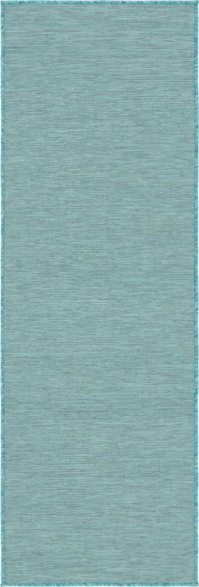 2' x 6' Easy-Clean Solid Indoor / Outdoor Runner Rug