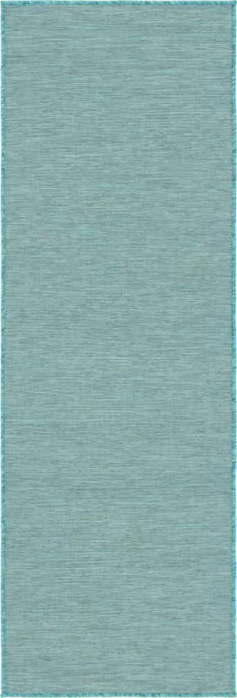 2' x 6' Easy-Clean Solid Indoor / Outdoor Runner Rug