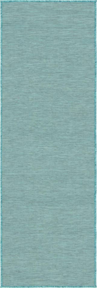 Detail image of 2' x 6' Easy-Clean Solid Indoor / Outdoor Runner Rug