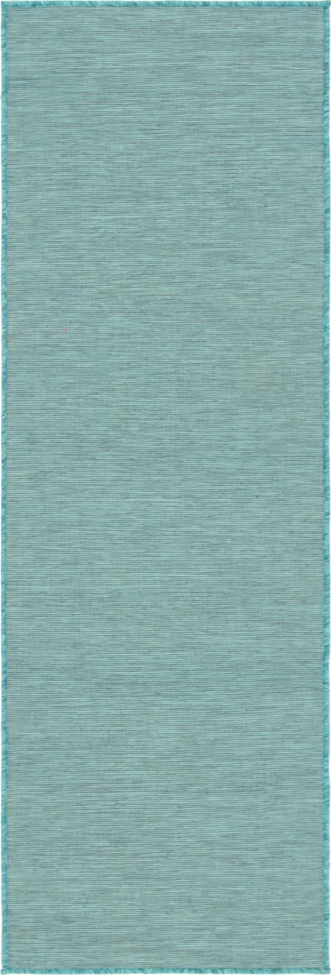 Primary image 2' x 6'  Washable Solid Indoor / Outdoor Runner Rug
