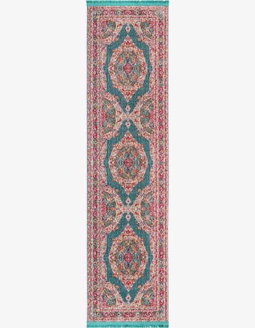 Turquoise Santiago Runner Rug