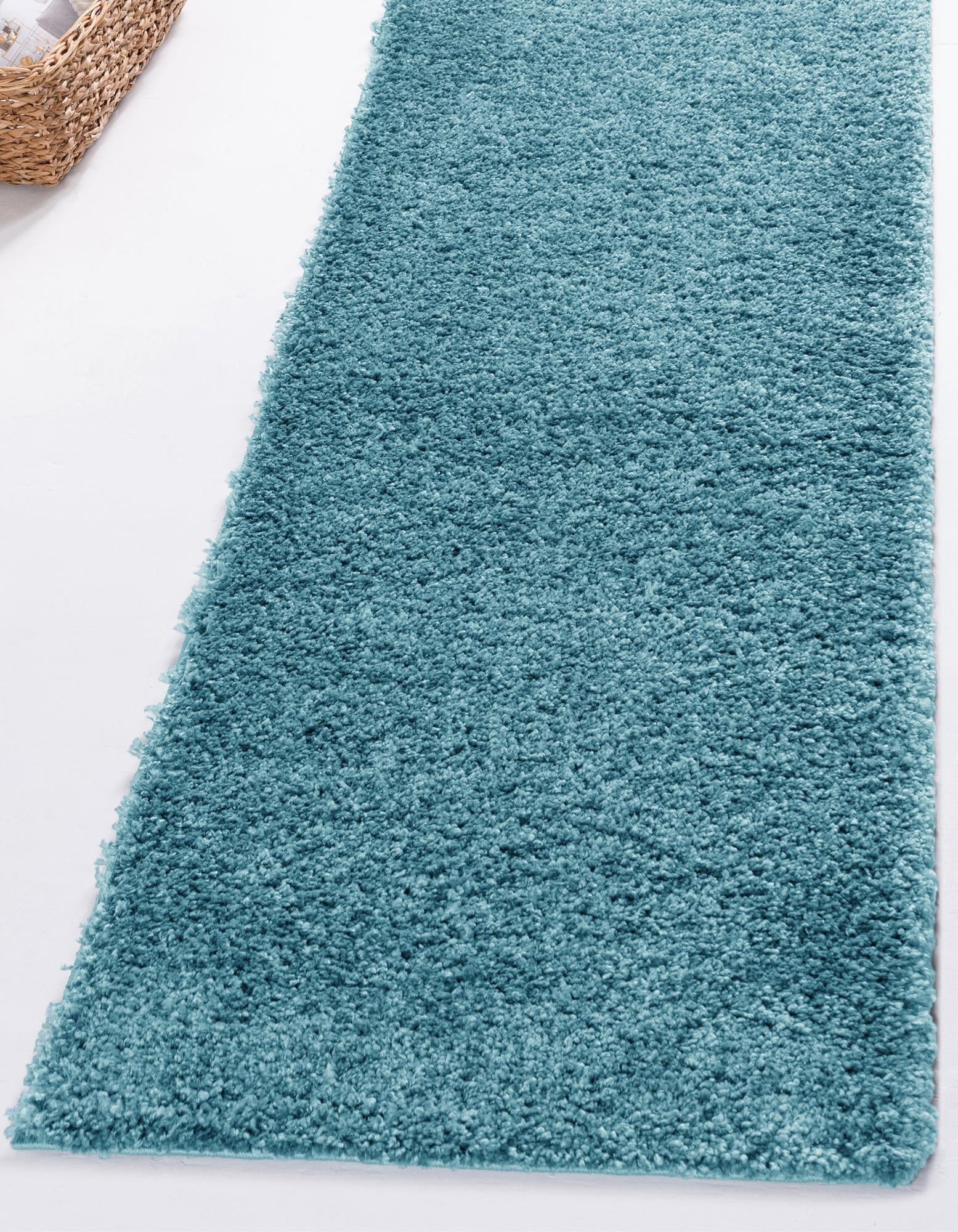 2' 7 x 10' Soft Solid Shag Runner Rug