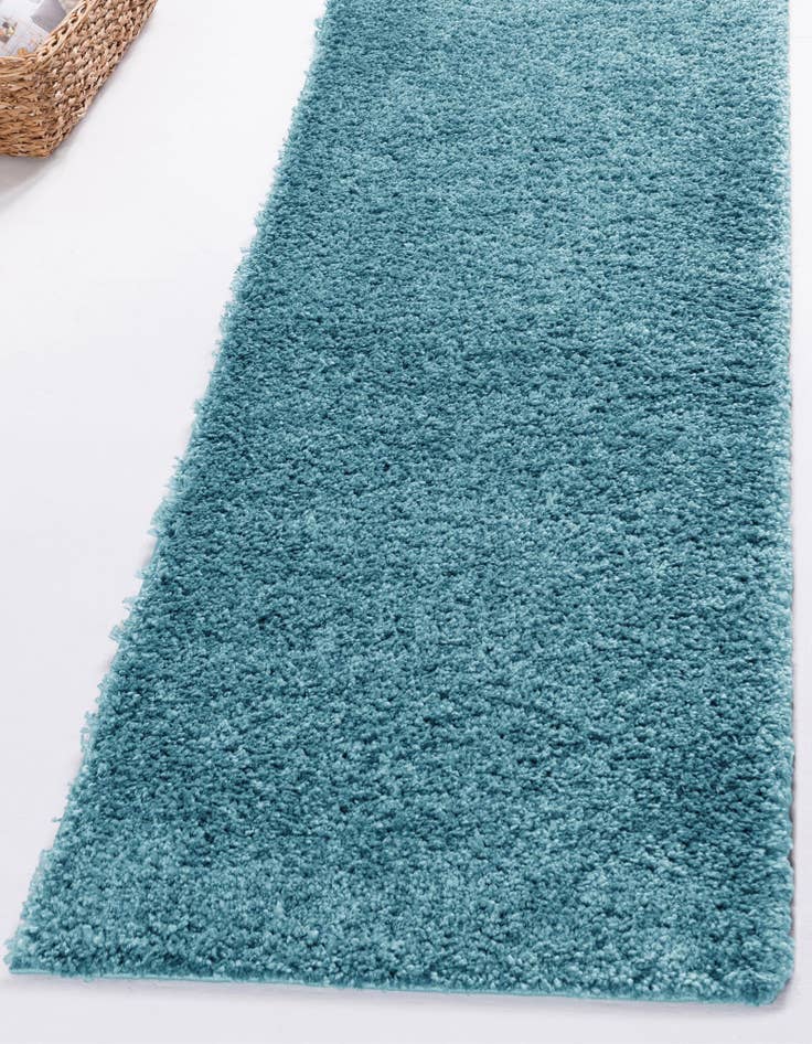 Detail image of 2' 7 x 13' Soft Solid Shag Runner Rug