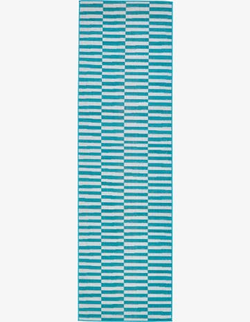 Turquoise SoHo Runner Rug