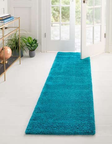 2' 2 x 13' Solid Frieze Runner Rug
