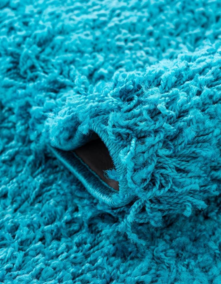 Detail image of 2' x 5' Solid Shag Runner Rug