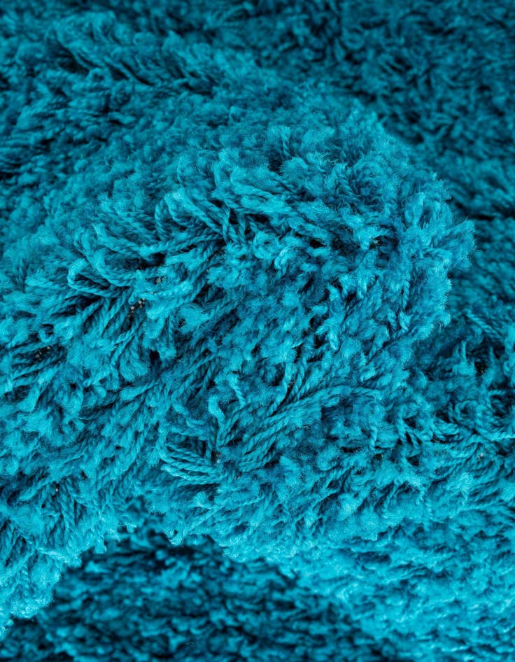 Detail image of 2' x 4' Solid Shag Runner Rug