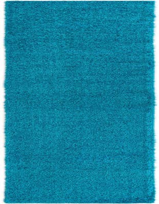 Detail image of 2' 7 x 19' 8 Solid Shag Runner Rug