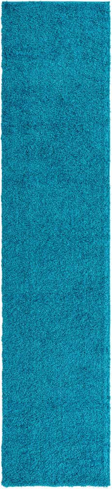 2' 7 x 12' Solid Shag Runner Rug
