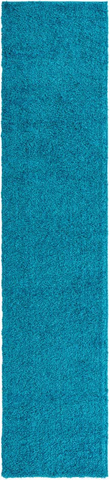 Detail image of 2' 7 x 12' Solid Shag Runner Rug