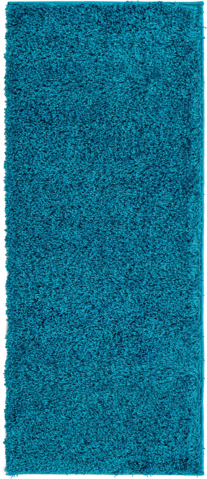 2' x 5' Solid Shag Runner Rug