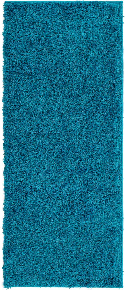 2' x 5' Solid Shag Runner Rug