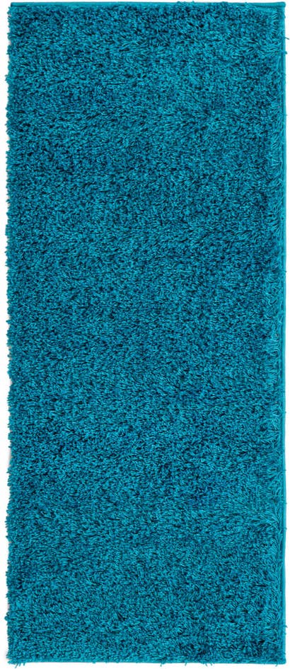 Detail image of 2' x 5' Solid Shag Runner Rug