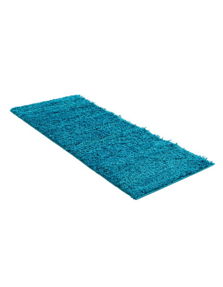 Detail image of 2' x 5' Solid Shag Runner Rug