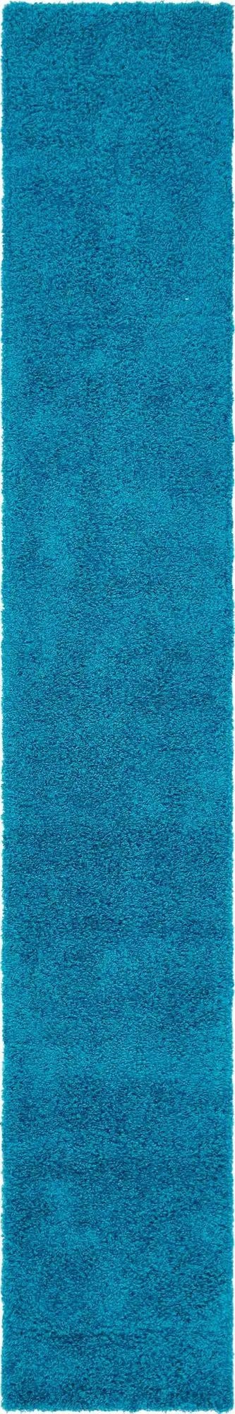 2' 7 x 16' 5 Solid Shag Runner Rug