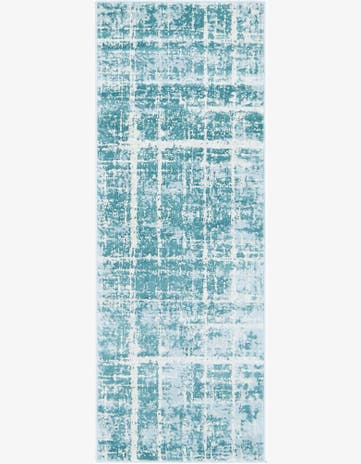 Jill Zarin Turquoise Uptown Lexington Avenue Runner Rug
