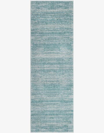 Jill Zarin Turquoise Uptown Madison Avenue Runner Rug