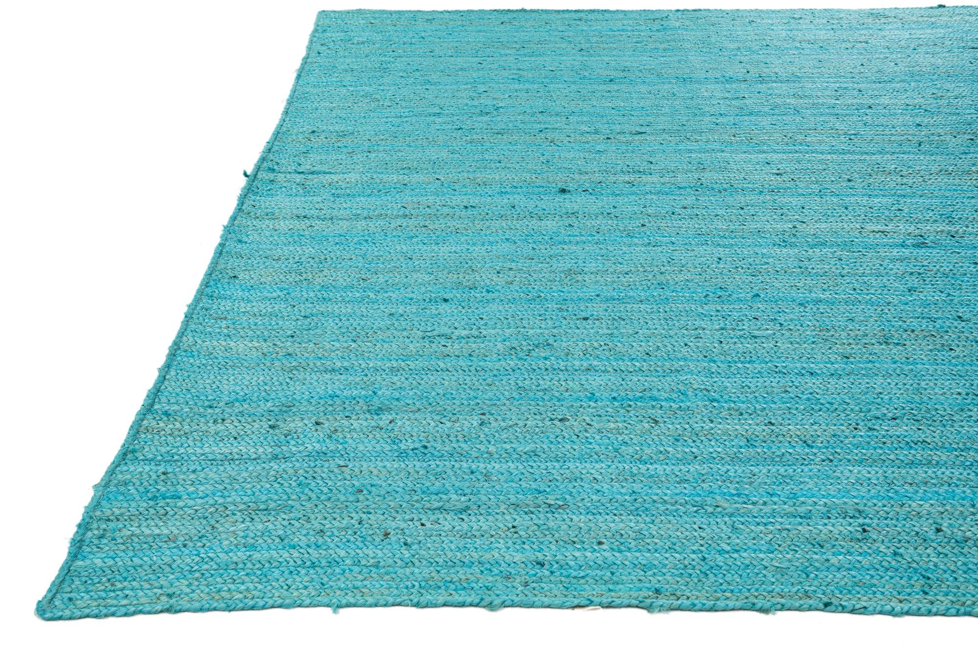 9' 2 x 9' 2 Handmade Braided Jute Square Rug