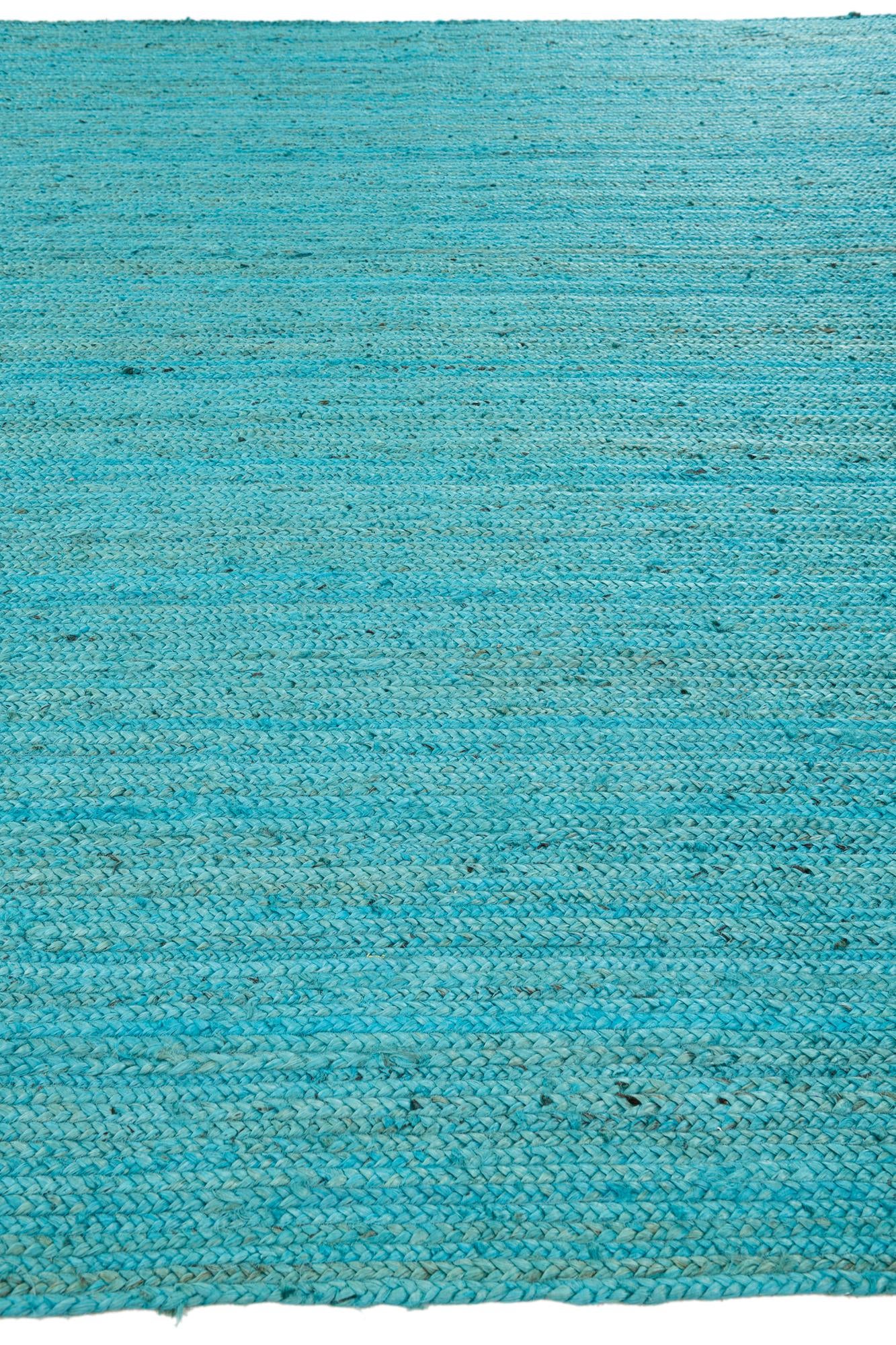 9' 2 x 9' 2 Handmade Braided Jute Square Rug